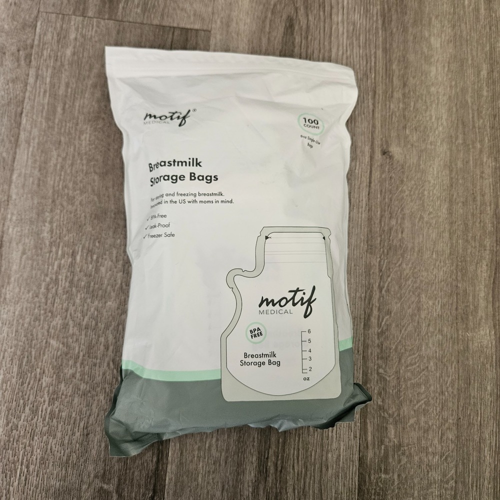 Motif Medical Breastmilk Storage Bags 100 bags‎ of 8oz - New